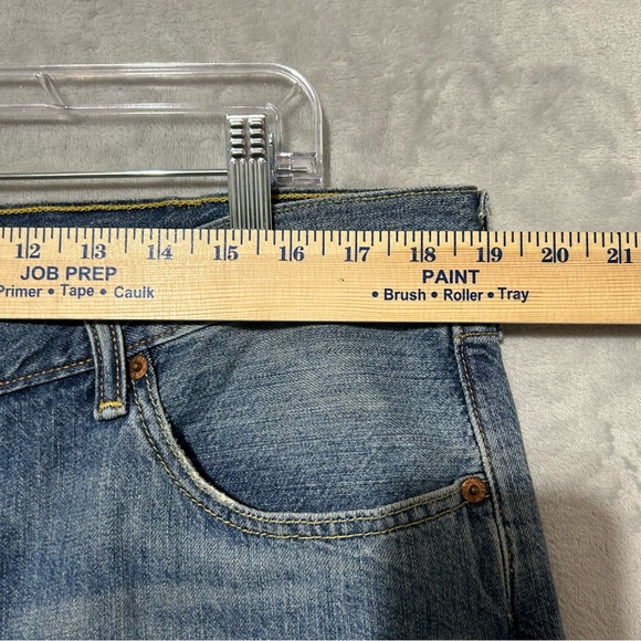 Levi's 501 Denim Shorts Mens Size 38 Blue Button Fly 10” Inseam - Picture 5 of 11